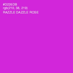 #D226DB - Razzle Dazzle Rose Color Image